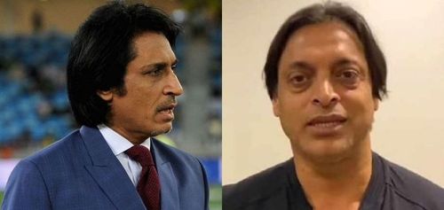 Former Pakistan cricketers Ramiz Raja and Shoaib Akhtar