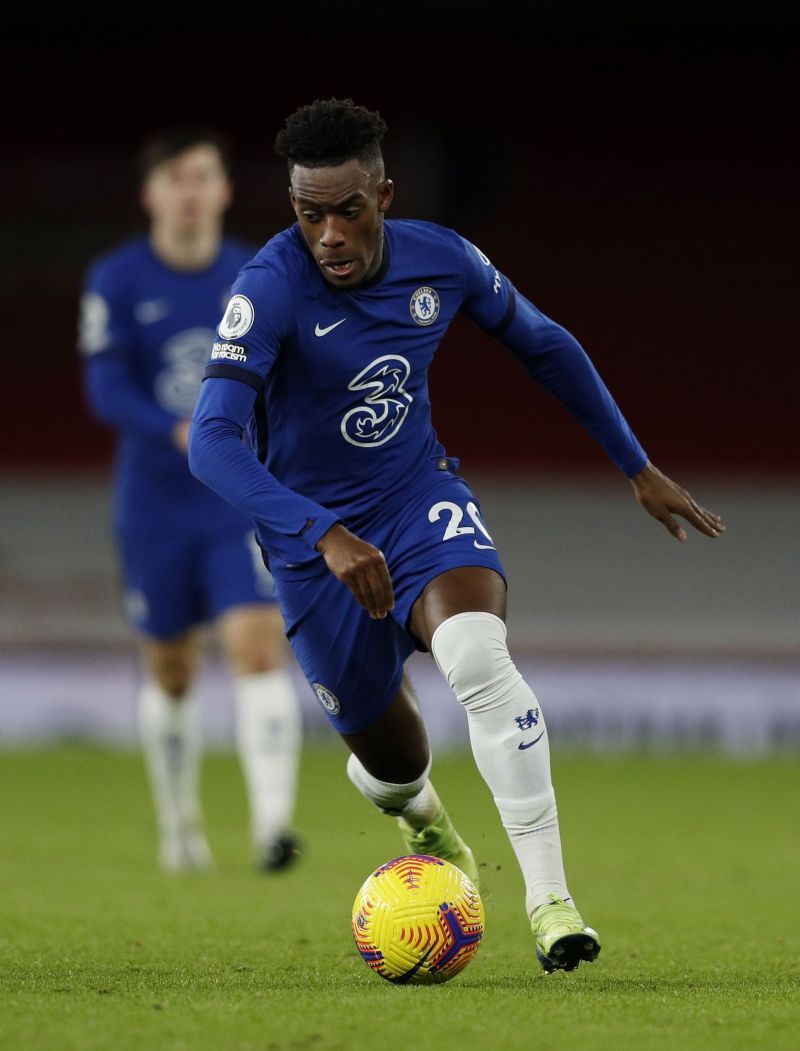 Callum Hudson-Odoi in action for Chelsea last season