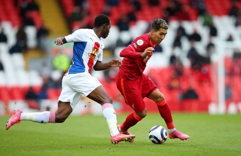 Roberto Firmino in action for Liverpool