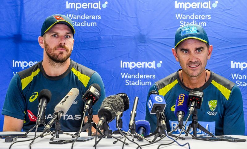 Aaron Finch has responded to reports claiming fights between cricketers and Justin Langer