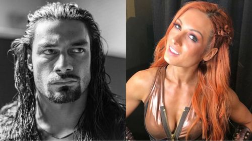 Roman Reigns (left) and Becky Lynch (right)