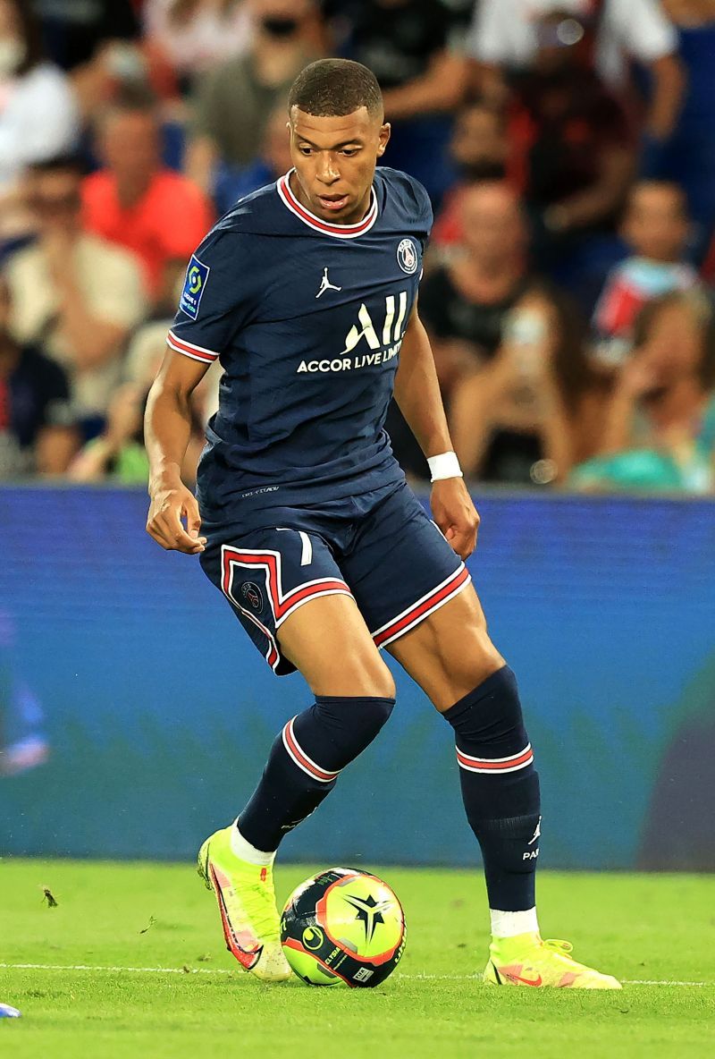 Kylian Mbappe in action for PSG