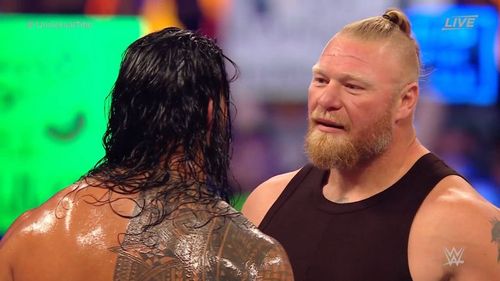 Brock Lesnar returned and confronted Roman Reigns at WWE SummerSlam 2021