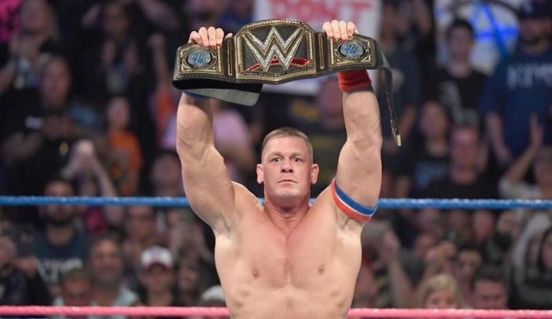 It&#039;s been five years since Cena won his 16th world title