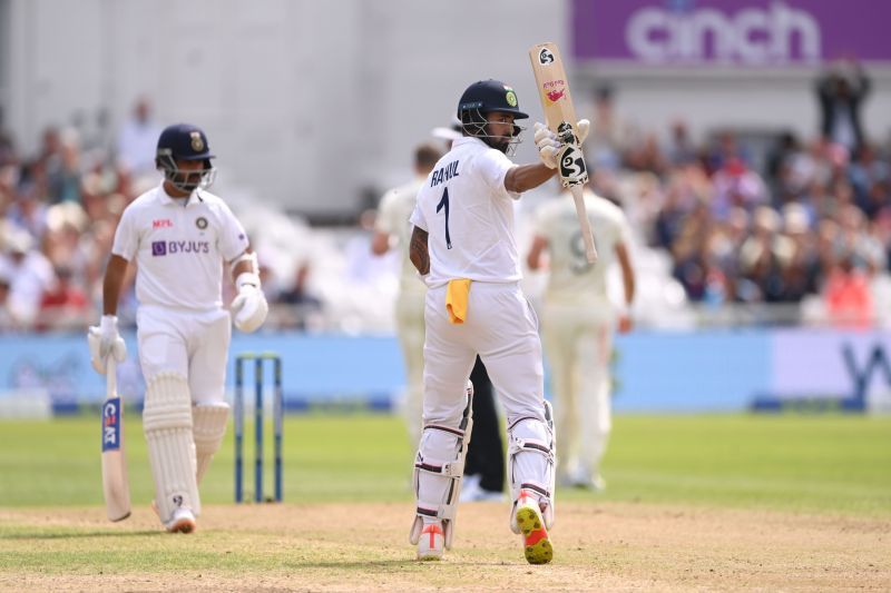 KL Rahul scored 84 runs in India&#039;s first innings of the Nottingham Test