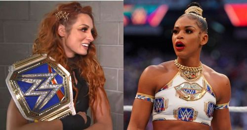 WWE SmackDown Women's Champion Becky Lynch and Bianca Belair