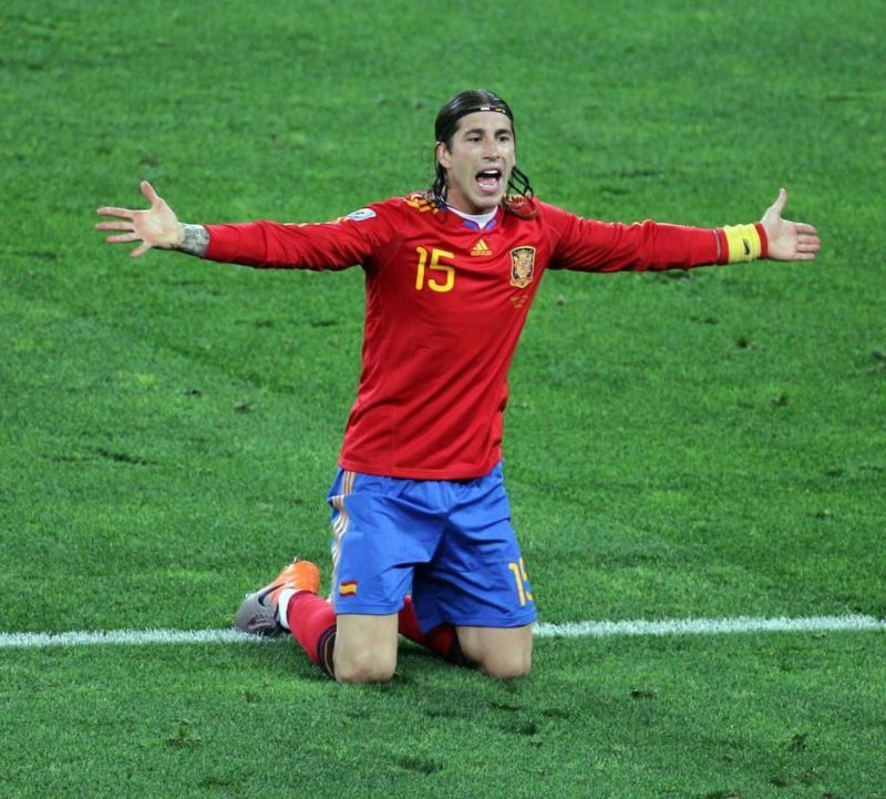Ramos at the 2010 World Cup for Spain, where he played right back