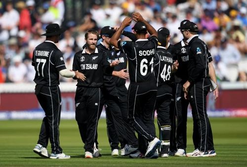 New Zealand cricket team in the 2019 World Cup in England. (Credit: Twitter)