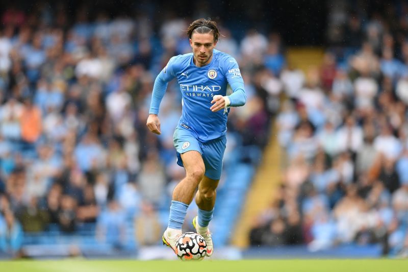 Jack Grealish in action for Manchester City against Norwich City