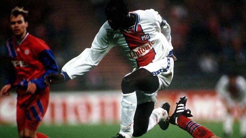 George Weah against Bayern Munich