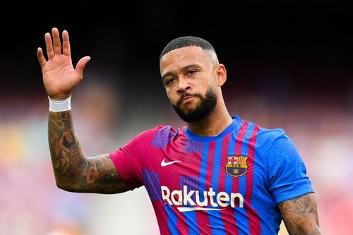 Barcelona attacker Memphis Depay Memphis Depay scored Barcelona's winning goal versus Getafe