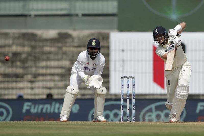 Joe Root en route to his double ton in Chennai.