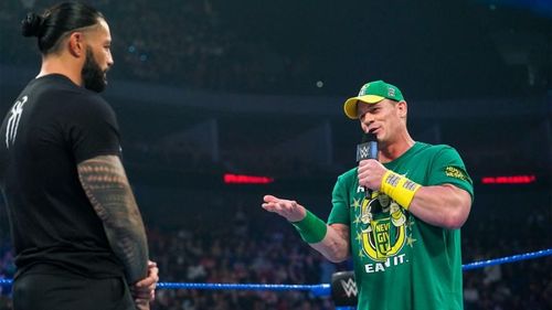 John Cena and Roman Reigns engaged in a war of words