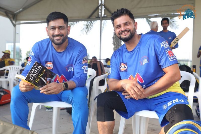 Chennai Super Kings duo Suresh Raina and MS Dhoni