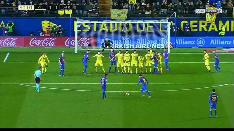 Messi scored a sublime free-kick in the dying stages of the game