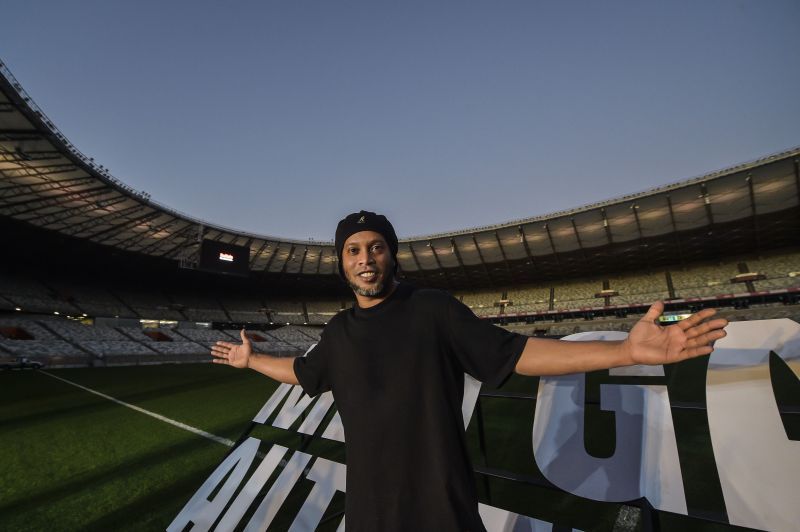 Ronaldinho Gaucho Visits Mineirao Stadium After Being Released from Prison in Paraguay Amidst the Coronavirus (COVID - 19) Pandemic