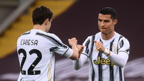 Federico Chiesa and Cristiano Ronaldo