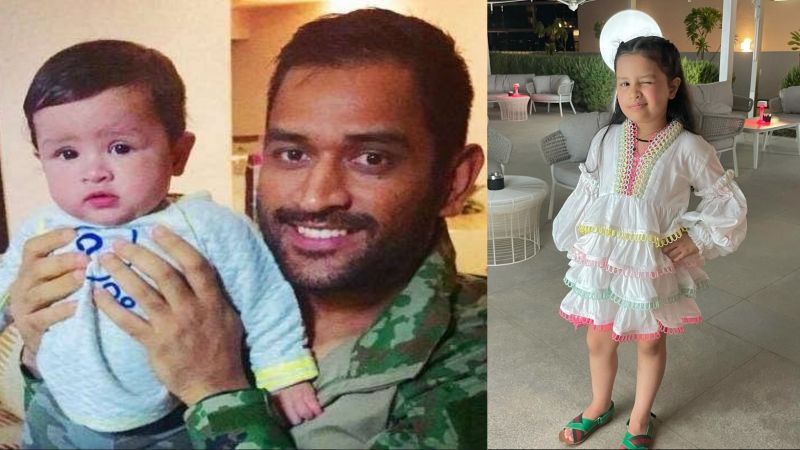 Ziva is the daughter of Chennai Super Kings captain MS Dhoni