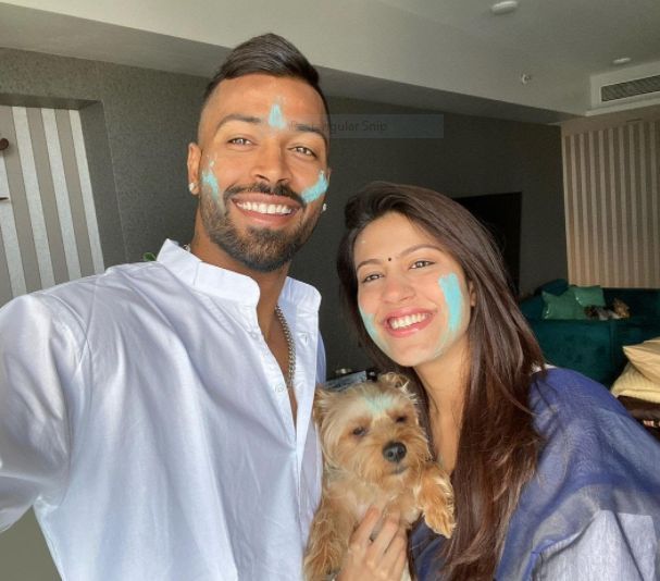 Hardik pandya with his sister-in-law Pankhuri Pandya 