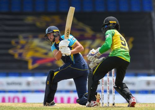 Saint Lucia Kings batsman Tim David scored a brilliant fifty in the losing cause