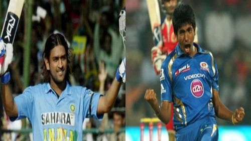 MS Dhoni and Jasprit Bumrah 99