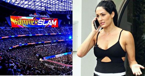 Nikki Bella was in Las Vegas but sadly couldn't be at the SummerSlam arena.