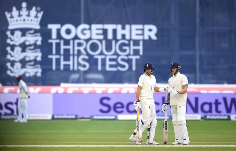 Joe Root (left) with Ben Stokes