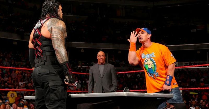 Roman Reigns and John Cena