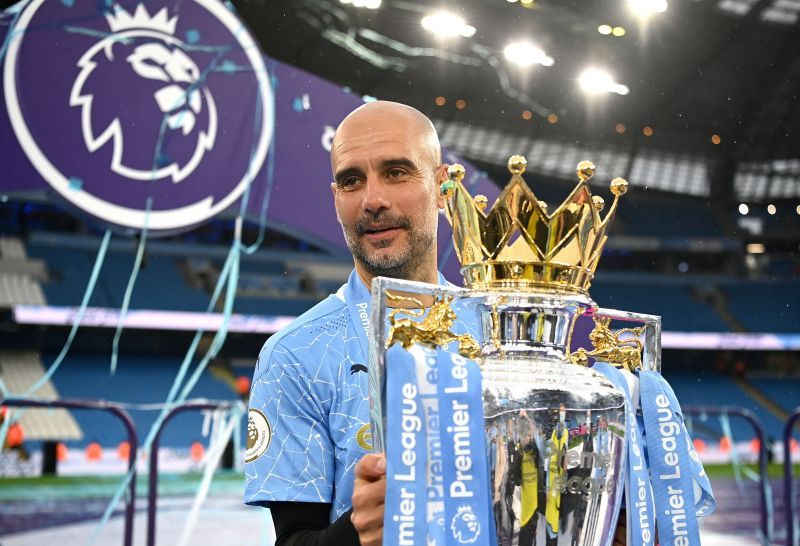 Manchester City manager Pep Guardiola. (Photo by Michael Regan/Getty Images)