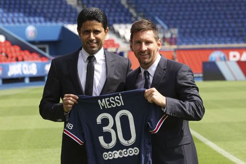 Lionel Messi's presentation at Paris Saint-Germain