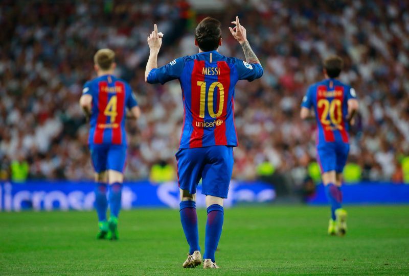 Lionel Messi scored a decisive goal against Real Madrid