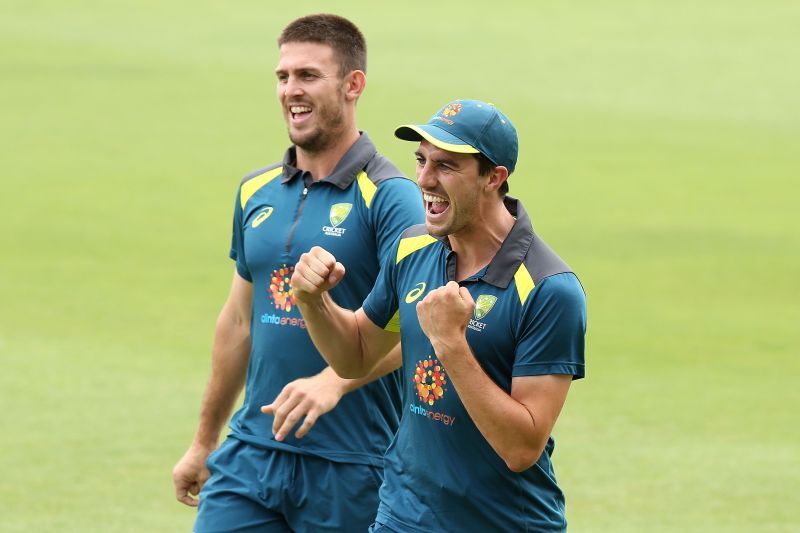 Mitchell Marsh and Pat Cummins.