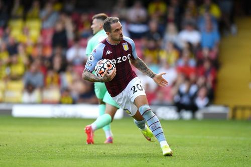 Aston Villa striker Danny Ings 