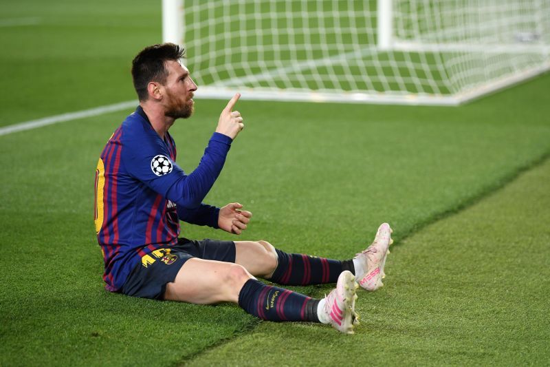 Barcelona won the first-leg by 3-0, with Messi scoring twice