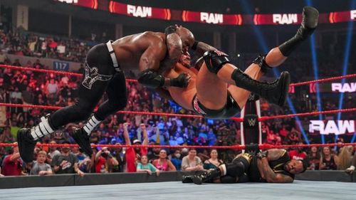 Bobby Lashley's night on RAW ended with a failed title challenge and an RKO