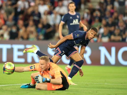 PSG forward Kylian Mbappe. (Photo by David Rogers/Getty Images)