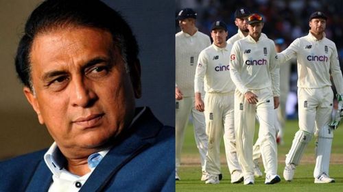 Sunil Gavaskar (L) and Joe Root's England (R)