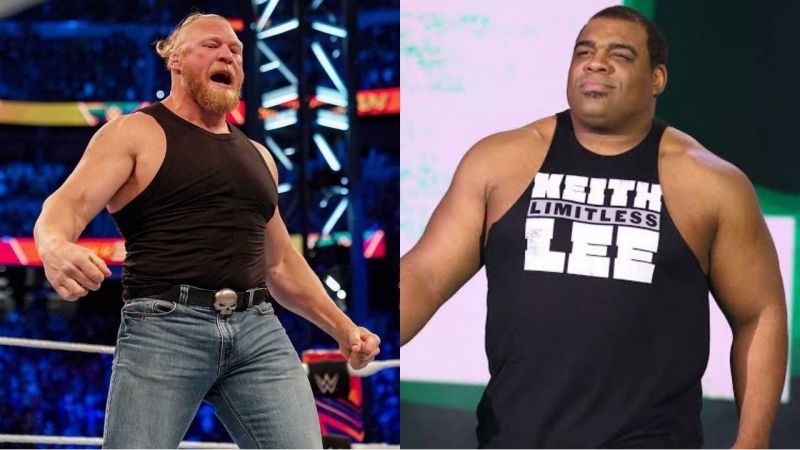 WWE सुपरस्टार्स ब्रॉक लैसनर और कीथ ली