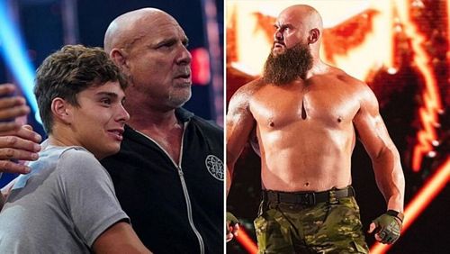 Goldberg and his son Gage/Braun Strowman