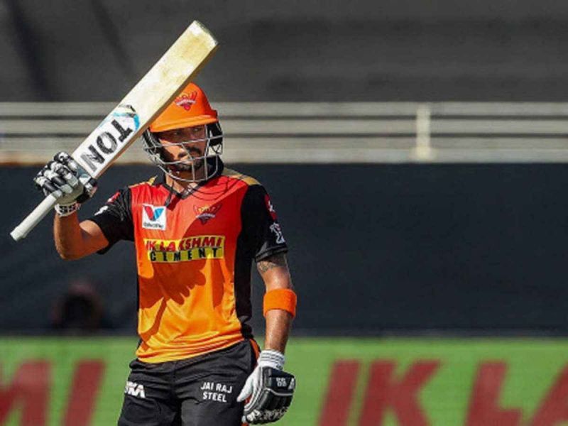 Manish Pandey was one of the architects who held SRH's middle order