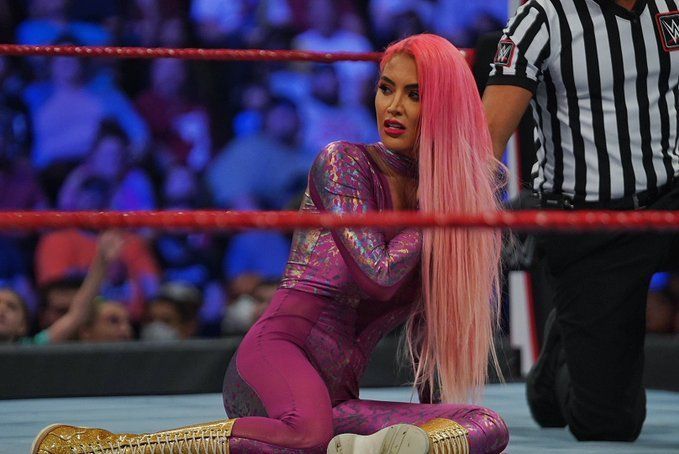 Eva Marie was attacked before her match on RAW this week