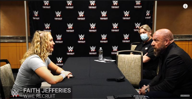 Faithy J was signed by Triple H in the Las Vegas tryouts