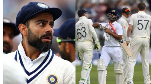 Virat Kohli (L) and Rishabh Pant had dissapointing outings at Headingley.