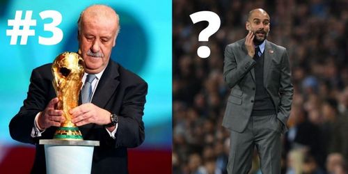 Vicente del Bosque and Pep Guardiola