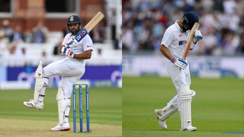 Rohit Sharma (L) and Virat Kohli (R)