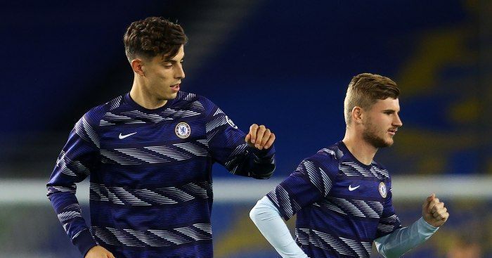 Kai Havertz (left) and Timo Werner are all set to be joined by Romelu Lukaku in a formidable attacking trio.