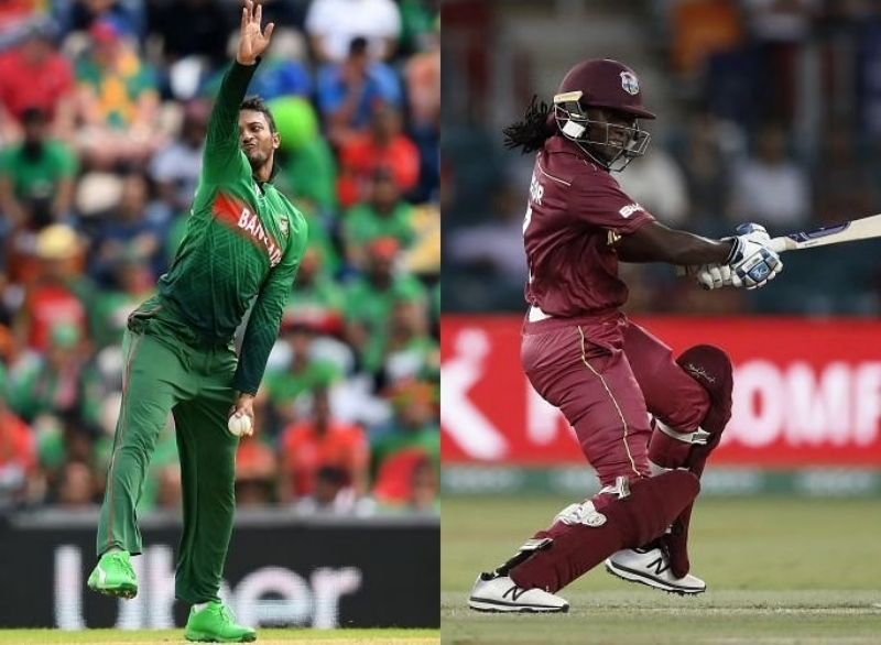 Shakib Al Hasan and Stafanie Taylor. Pic: Getty Images