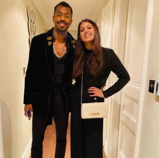 Hardik pandya with his sister-in-law Pankhuri Pandya 