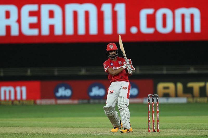 KL Rahul led from the front for PBKS again in the first half of IPL 2021. Pic: IPLT20.COM