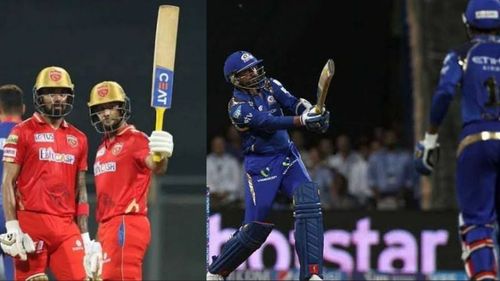 (L_R): KL Rahul and Mayank Agarwal; Harbhajan Singh